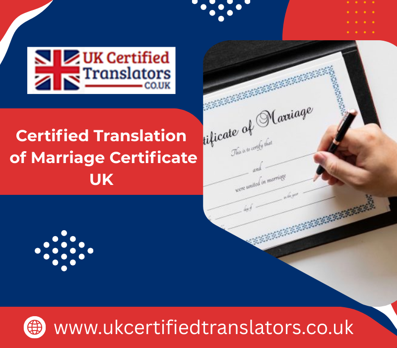 Marriage Certificate Translation UK