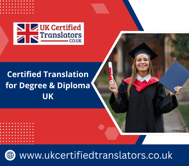 Degree & Diploma Certified Translation