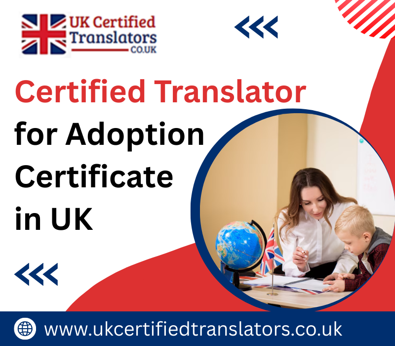 Adoption Certificate Certified Translation